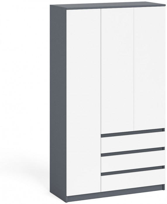 Мори Шкаф МШ1200.1, графит/белый