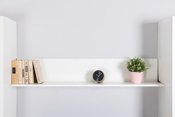 Валенсия Гостиная № 094, ЛДСП белый шагрень/МДФ белый шагрень