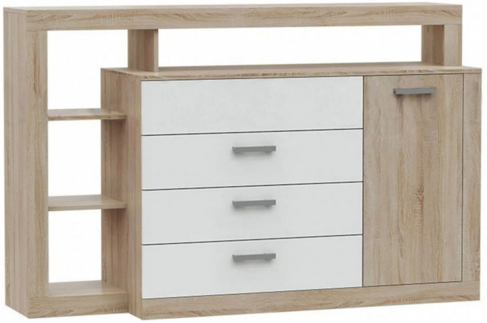 Ангара Комод (Дуб Сонома / белый)