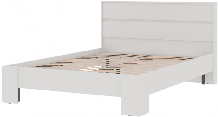 Хелен КР 02 Кровать 1.4х2.0 (1,470х0,928х2,114) белый/белый