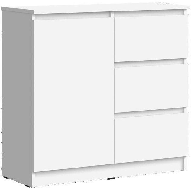 Челси Комод 800 (3 ящик 1 дверь) (Дуб Сонома, Дуб Сонома)