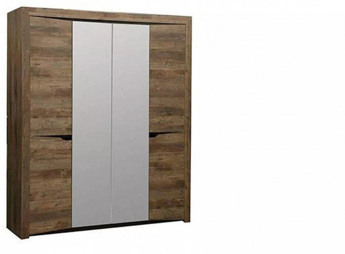 33.01 Лючия 4-х дв. шкаф для одежды кейптаун/венге