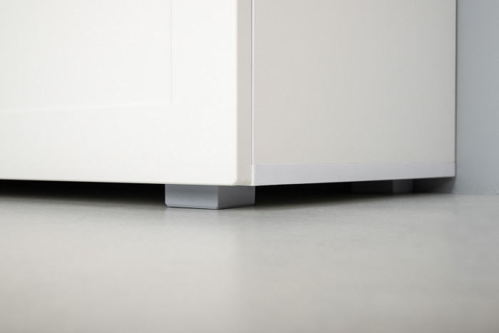 Остин 11.53 Кровать + ортопед + 13.227 Шкаф-пенал + 16.240 Комод, белый шагрень/дуб крафт золотой