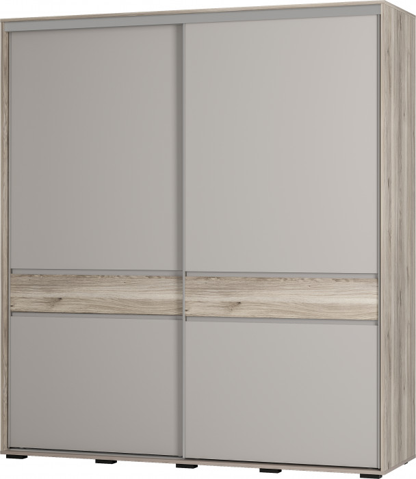 Шкаф-купе "Крафт-10" Дуб смоки/Кашемир