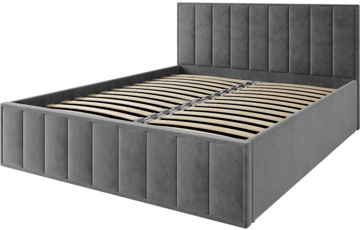 Кровать Лана 160, Серый софт