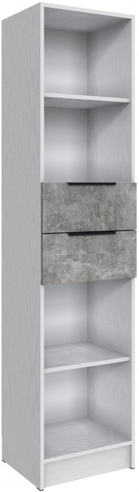 Шкаф Мадрид (0,45), Белый/Ателье светлое