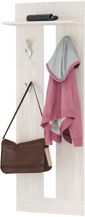 КР100 Ника прихожая 15.08 Вешалка, цвет ясень анкор светлый, ШхГхВ 53,8х26х154 см.