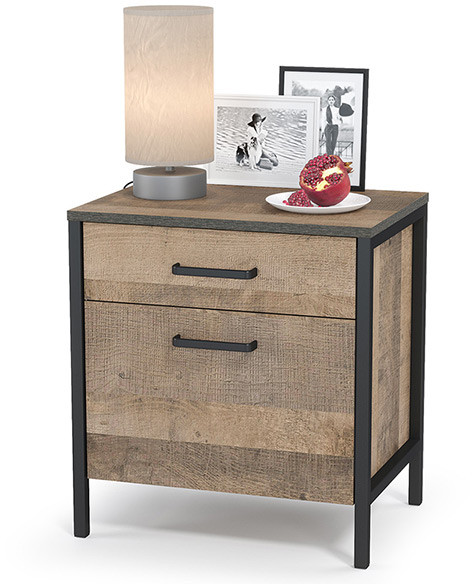 Трувор 13.290 Тумба прикроватная, дуб гранж песочный/интра