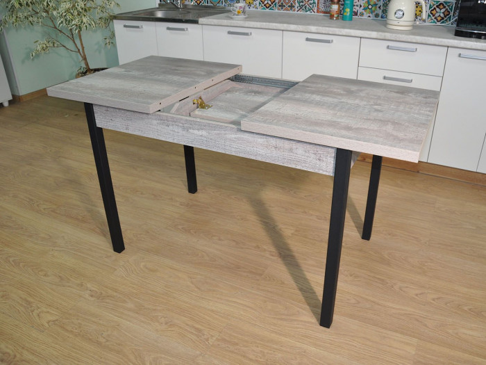 Обеденная группа Колорадо / Стул Х 4 шт. / Бетон темный/черный / бид 21