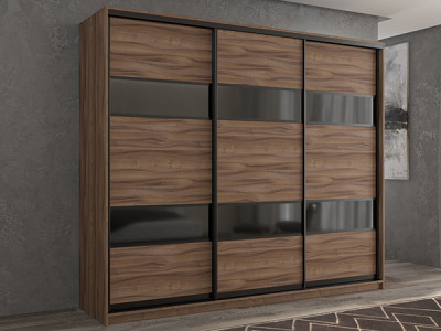 Шкаф-купе Кааппи 7 Орех Тьеполло 240х45х230 см