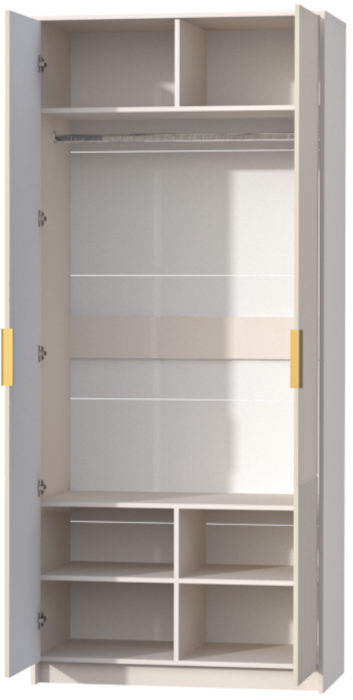 Шкаф 2-х створчатый Кэт-3, Кашемир/Тирамису матовый