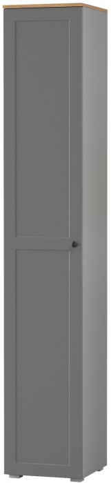 Остин 13.227 Шкаф-пенал, серый графит/дуб крафт золотой