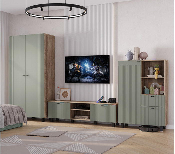 Шкаф Олива ШК-16, Дуб каньон, МФ12