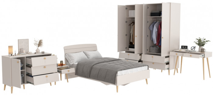 Афина Спальня 38-1200, кашемир серый