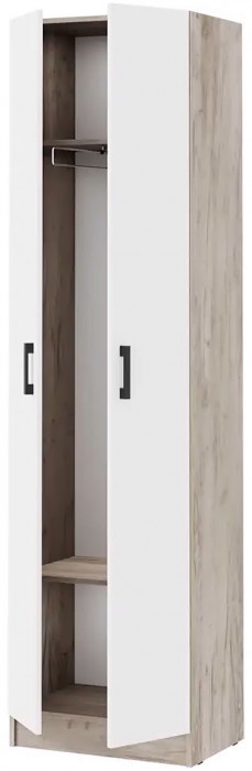 мс для прихожей Вега ШК-2 дуб крафт серый/белый