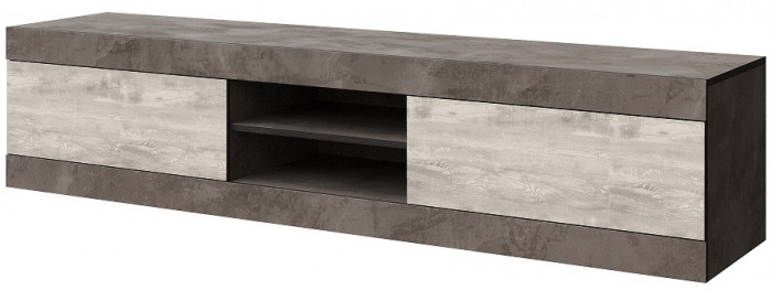 Тумба под ТВ для гостиной "Лондон" - Оникс/Бетон пайн светлый