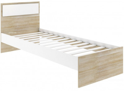 NEXT 71 Кровать односпальная 800 Белый / Дуб Сонома