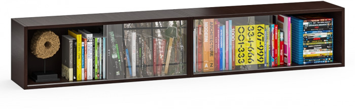 Две полки книжных С-МД-КН01, венге