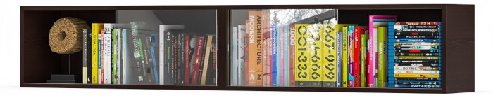 Две полки книжных С-МД-КН01, венге