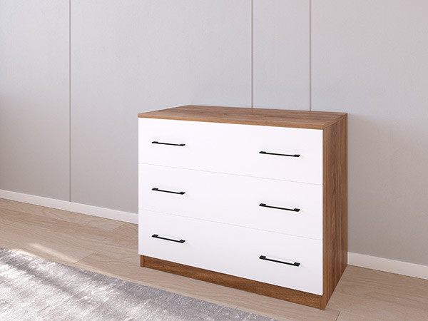 Комод 01/16 90х50х75 Морское Дерево Винтаж/Белый