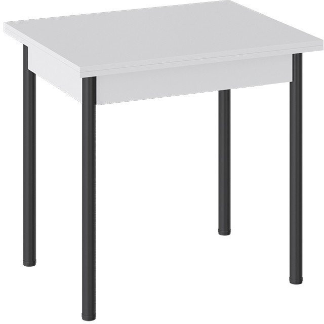 Родос Тип 2 стол с опорой d40 (Белый муар/Белый)