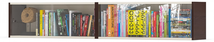 Две полки книжных С-МД-КН01, венге/дуб