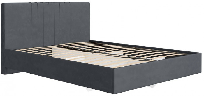 Кровать с латами Соло 140*200, Графит