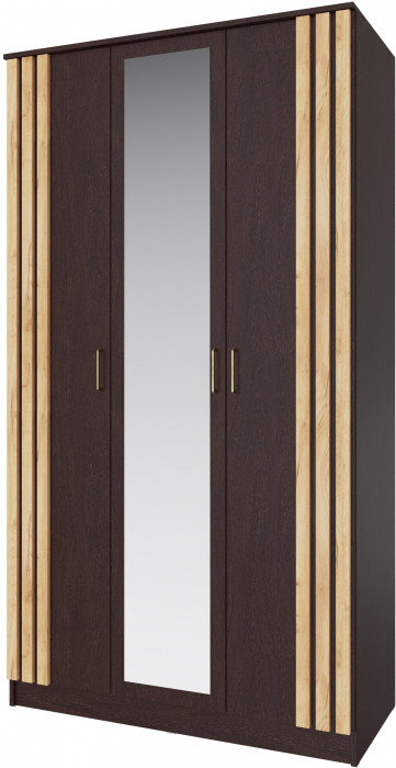 Модульная прихожая Кано, набор 4, Венге/Крафт золотой