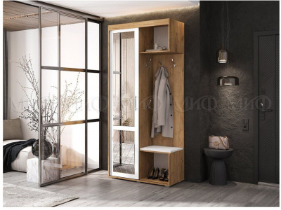 Прихожая Стелла-1 (Дуб Крафт/Белый)