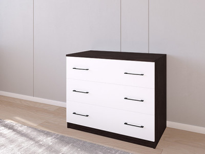 Комод 01/16 90х50х75 Венге/Белый