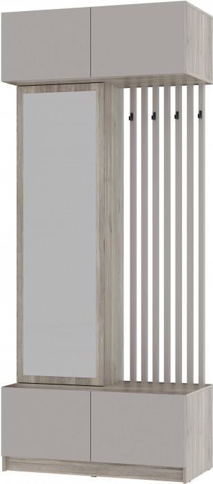 Прихожая "Багира" ПР-03 Дуб смоки/Кашемир