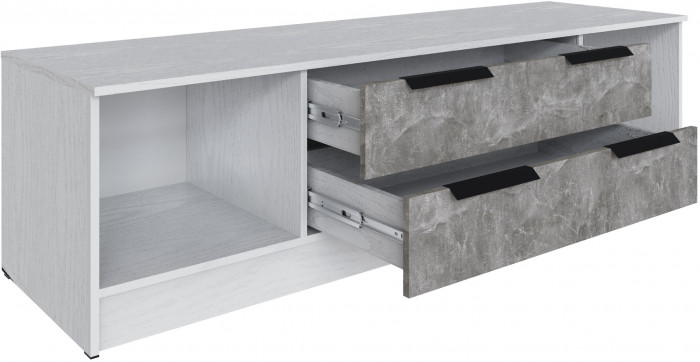 Тумба ТВ Мадрид №2 (1,8), Белый/Ателье светлое