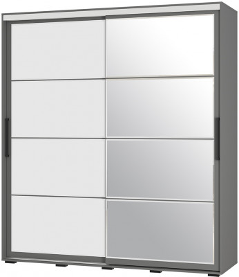 Шкаф-купе "Крафт-6" ШКК-06 (160,2х217,6х59,4) графит