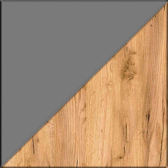 Остин Прихожая 64, серый графит/дуб крафт золотой