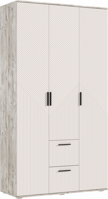 Сильвия Шкаф 3-х створчатый 1200, Кашемир/Дуб Юкон