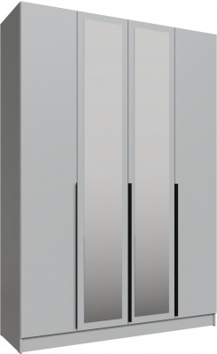 Шкаф Мадрид (1,6) с зеркалом, Камень серый