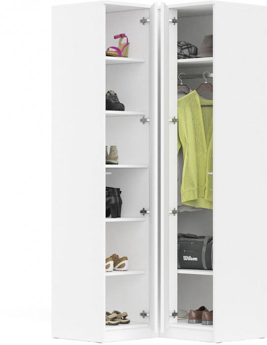 Мори угловой шкаф МШУ960.1, белый