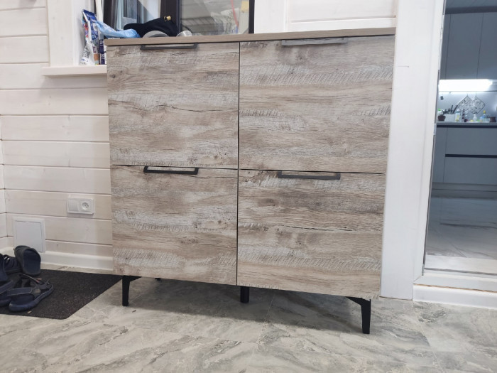 Модульная прихожая Чикаго, набор 1, Дуб юкон/Белый