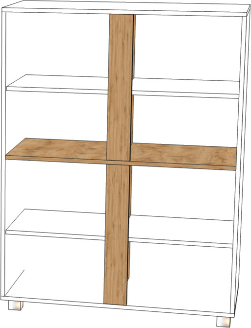 Комод с четырьмя дверьми 