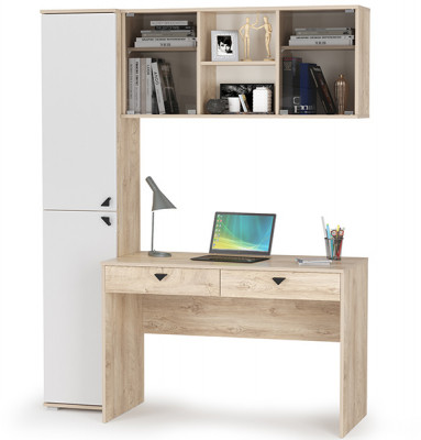 Бостон № 24, дуб эндгрейн элегантный/фасады МДФ милк рикамо софт