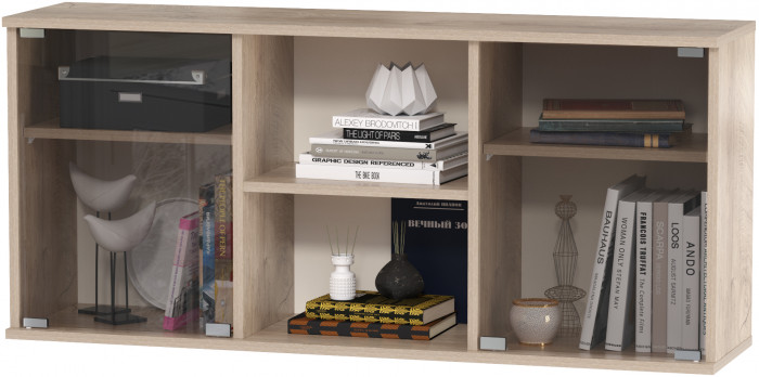 Бостон № 24, дуб эндгрейн элегантный/фасады МДФ милк рикамо софт