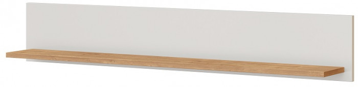 Полка навесная "Шанталь" - Дуб наварра/Белый