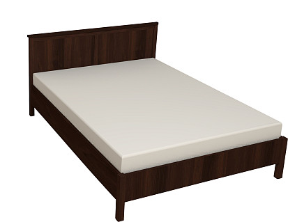 Кровать с ортопедическим основанием (металл) Sherlock 43 140х200, орех