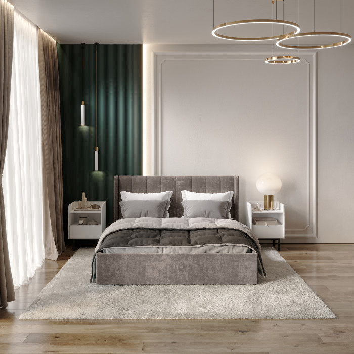 Кровать с подъемным механизмом Версаль КР-18 (1,6м), Маренго