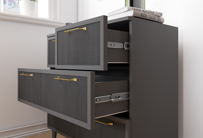 Модульная Спальня Толедо, Графит серый