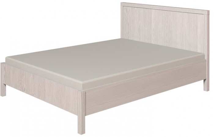 Кровать с ортопедическим основанием (металл) 140х200 Баухаус 3, бодега светлый