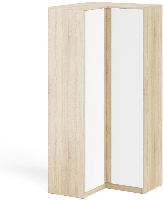 Мори угловой шкаф МШУ960.1, дуб сонома/белый