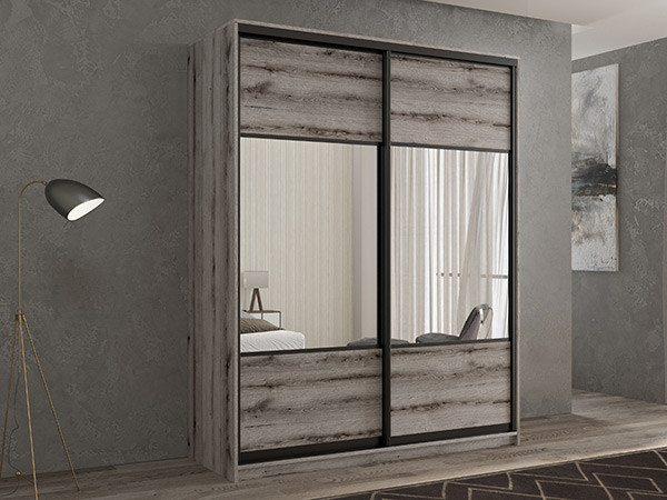 Шкаф-купе Кааппи 6 Эвок Окаменелый 120х60х230 см