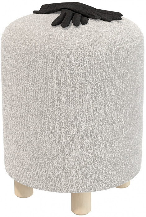 Банкетка 6-5137ТКШсв.серый Марта, ткань светло-серая