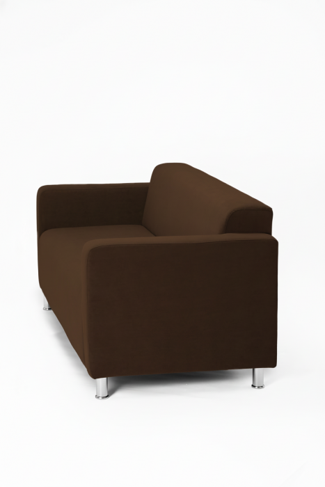 Диван прямой Томи, 200 см, велюр, коричневый